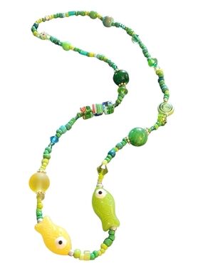 Fun Fish-theme Beaded Necklace